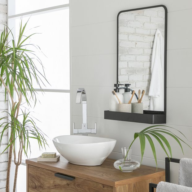 Innova mirror with shelf 65x40cm, UK version