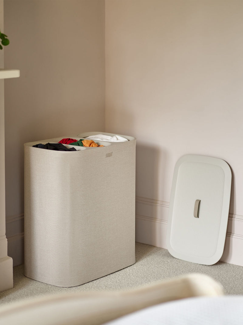 Joseph Joseph Ecru Tota Trio 90L laundry separation basket, UK version