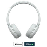 Sony WH-CH520 on-ear wireless headphones white, imported from the UK