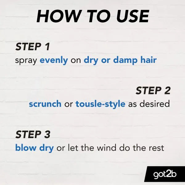 got2b Beach Matt Texturizing Salt Spray 200ml, UK version