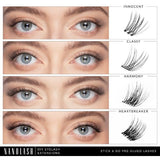 Nanolash pre-glued lashes CLASSY 36 clusters, imported from the UK