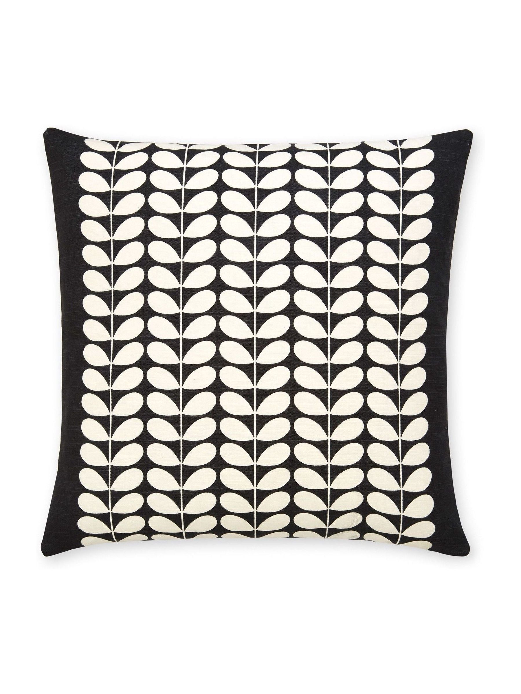 Orla Kiely duck egg cotton cushion 45cm, imported from the UK
