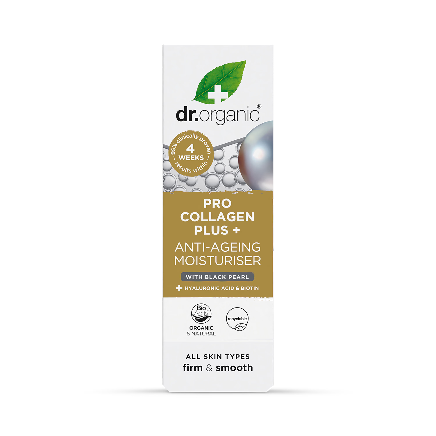Dr Organic Pro Collagen Plus Black Pearl moisturiser 50ml - British product
