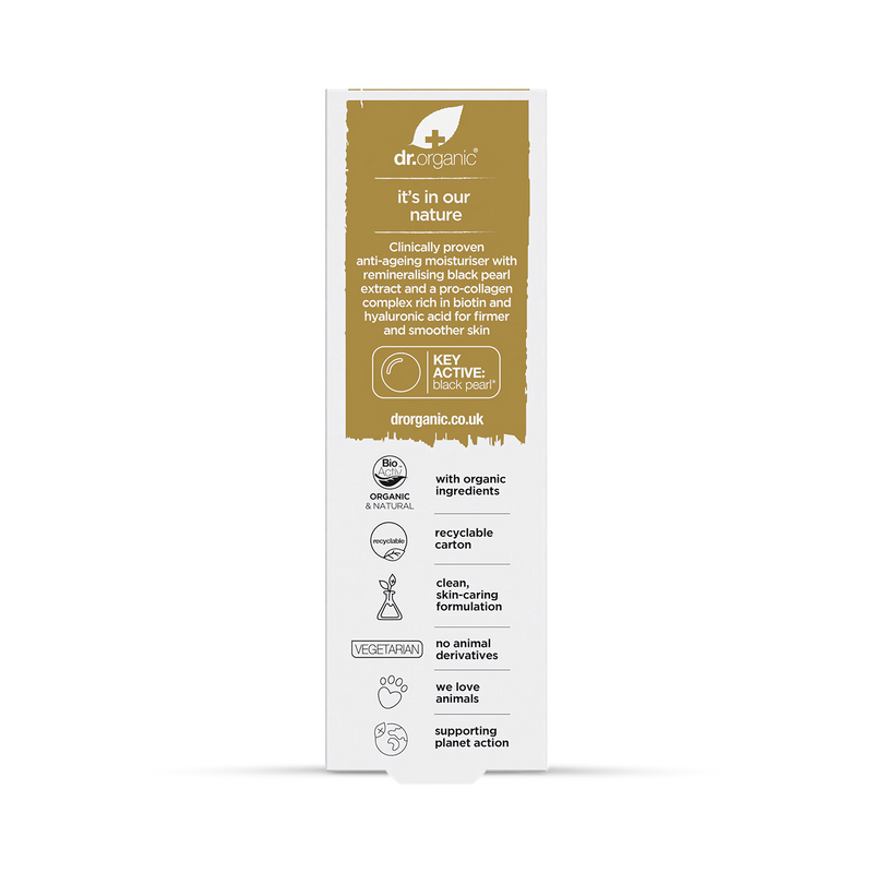 Dr Organic Pro Collagen Plus Black Pearl moisturiser 50ml - British product