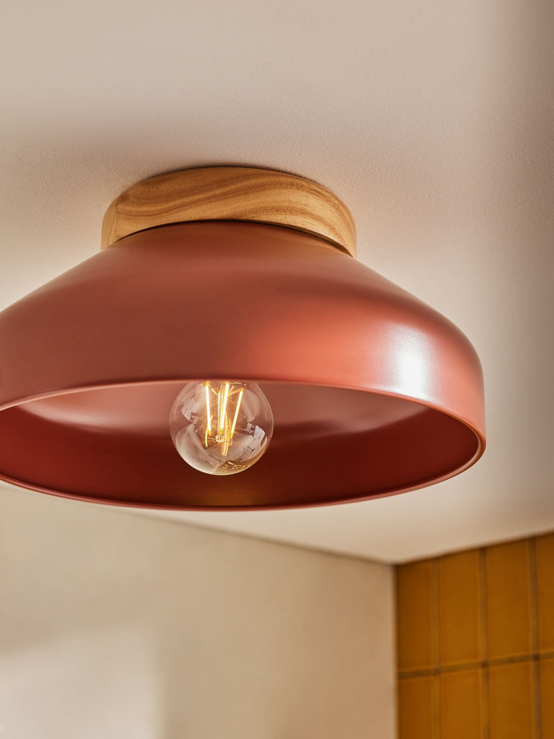 MADE.COM Cream Albert flush fitting ceiling light - British product