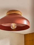 MADE.COM Cream Albert flush fitting ceiling light - British product