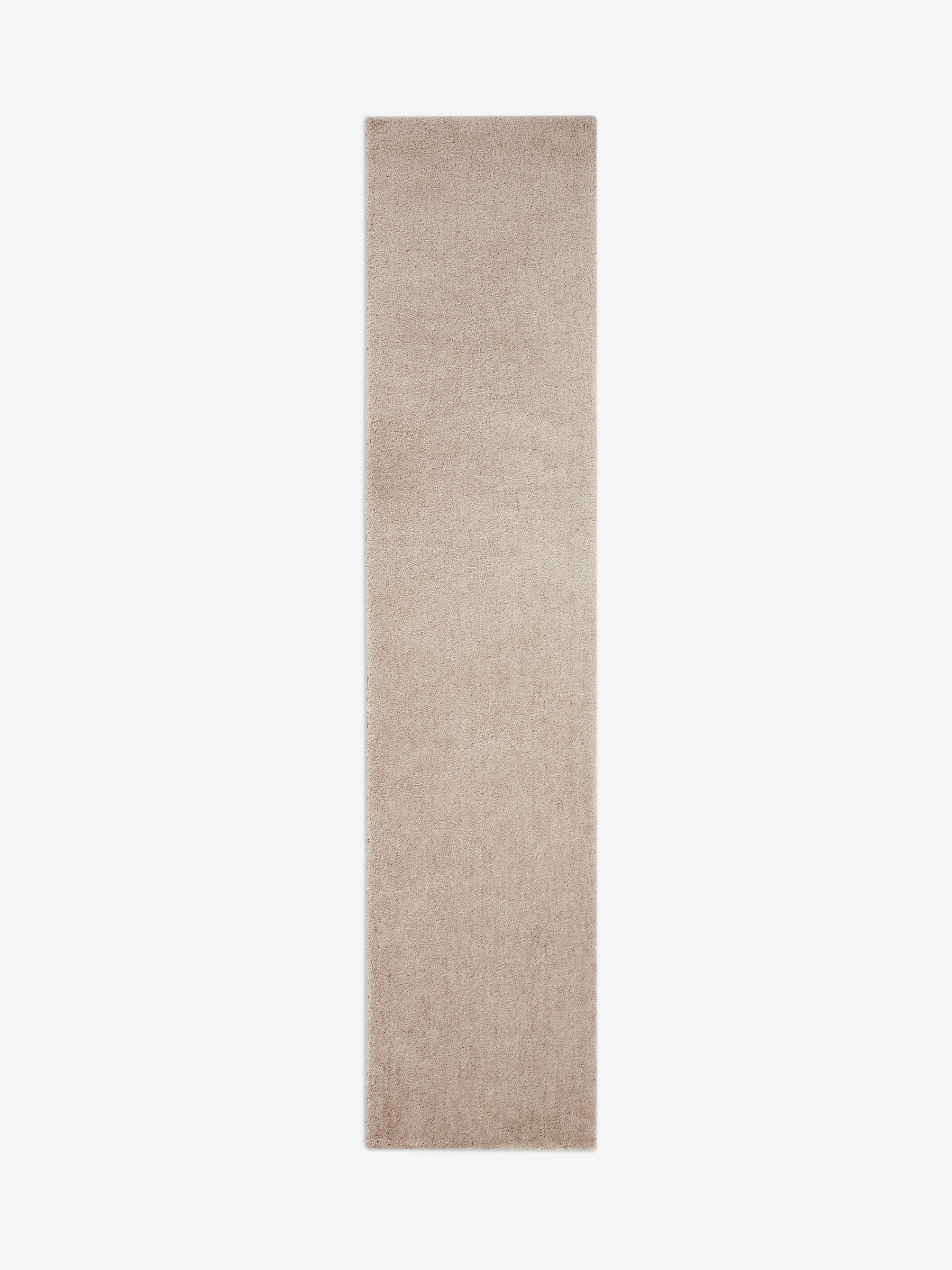 Light grey cosy washable shaggy runner rug, imported from the UK