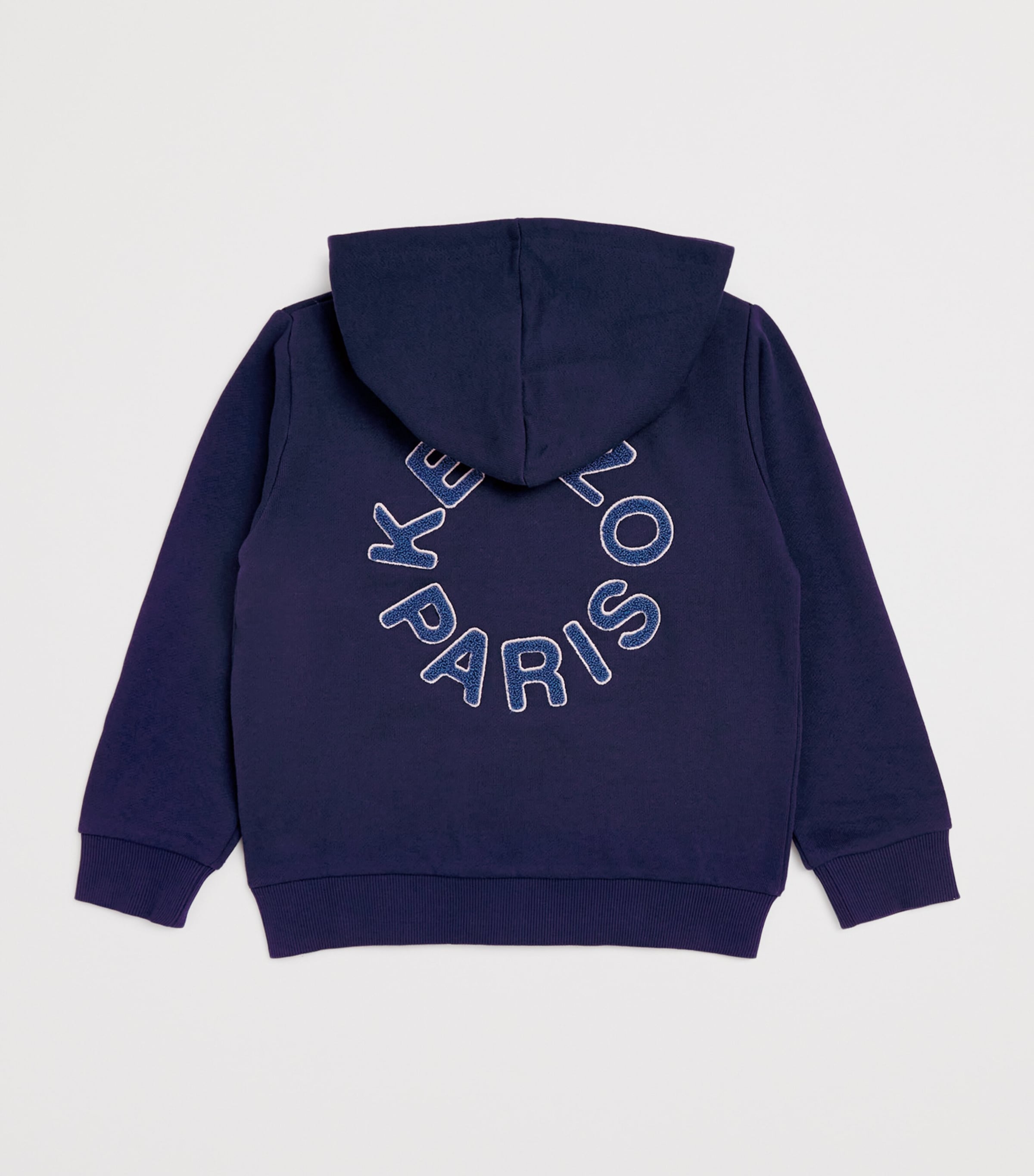 Kenzo kids cotton logo zip hoodie 5-14 years, UK version