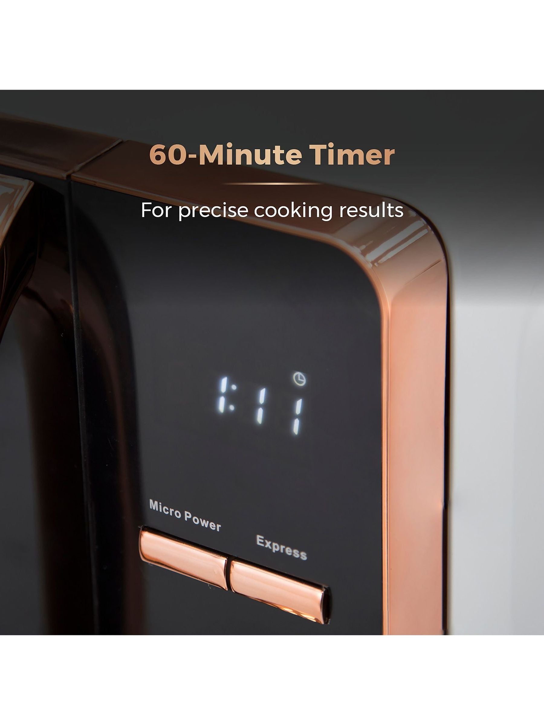 Tower White/Rose Gold 20L microwave (British brand)