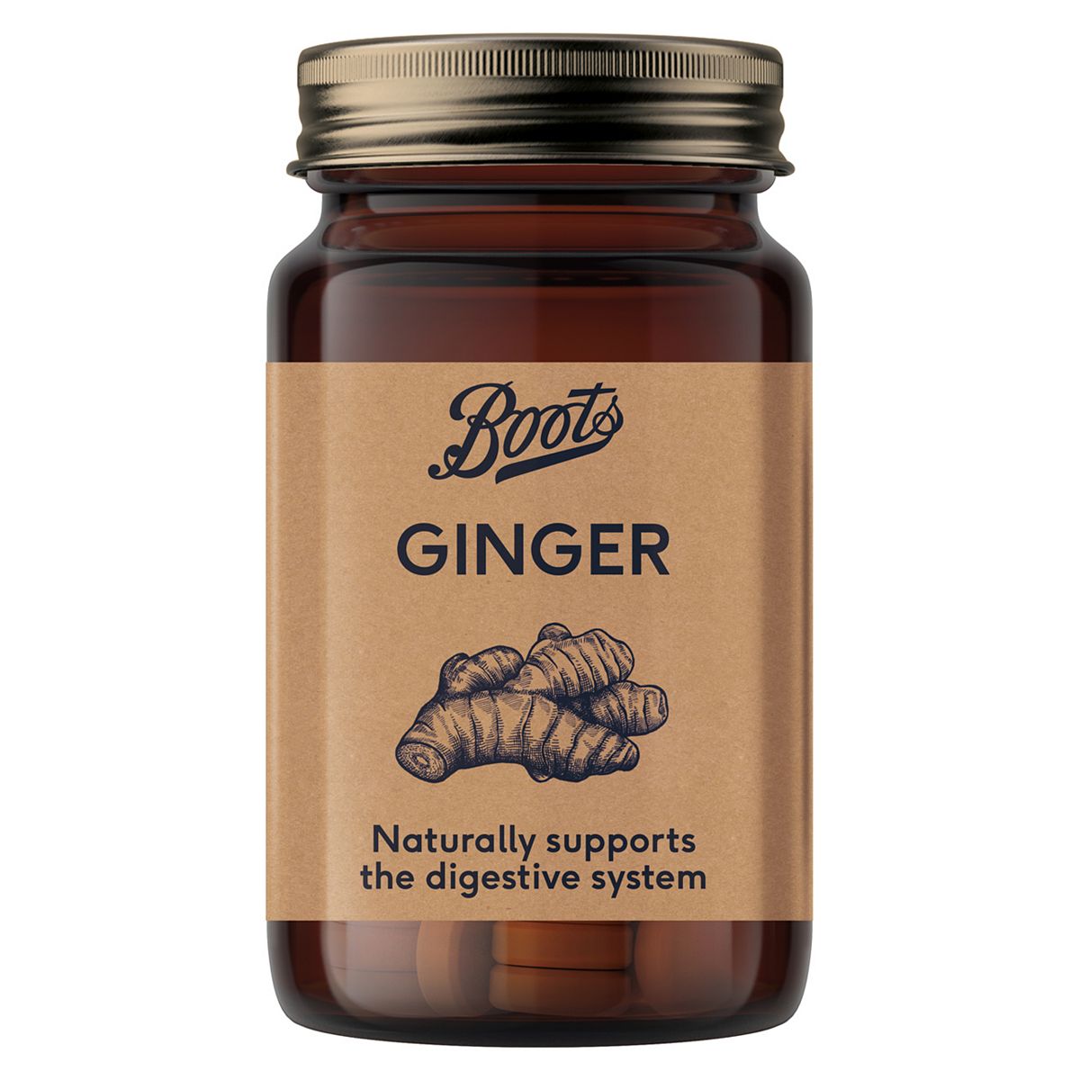 Boots Naturals Ginger 60 Tablets Vitamins, Minerals & Supplements Boots   