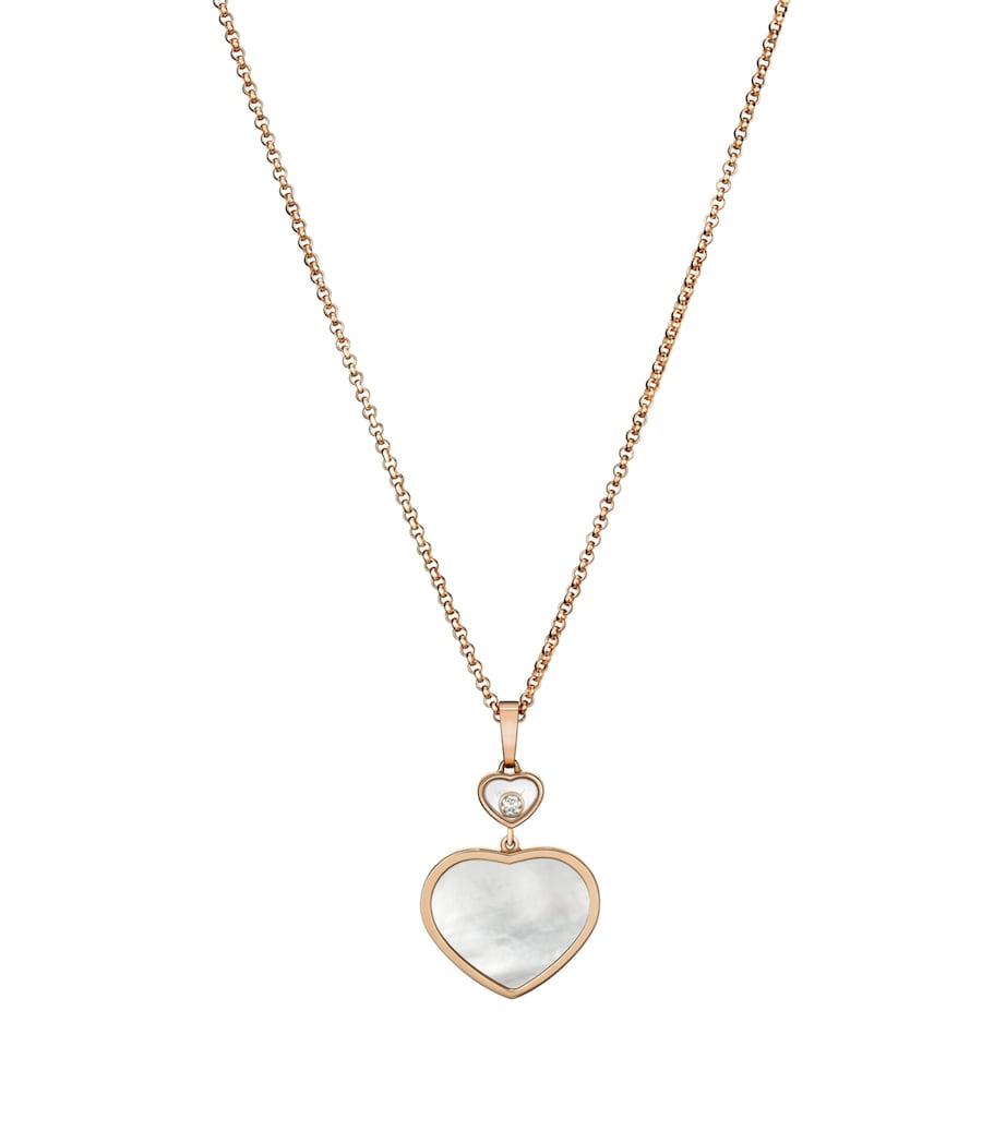 Chopard Happy Hearts rose gold pendant moving diamond, imported from the UK
