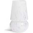 Lampe de table en verre blanc Habitat Rahnn Confetti, version britannique