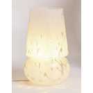 Lampe de table en verre blanc Habitat Rahnn Confetti, version britannique
