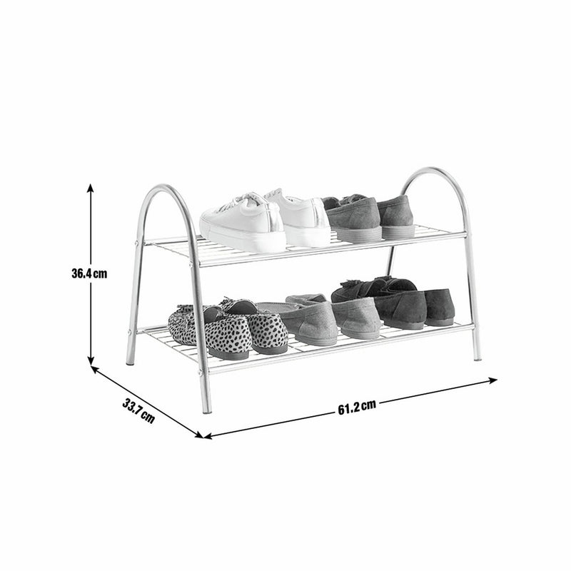 Habitat Boutique 2 Tier Black Shoe Rack, UK version