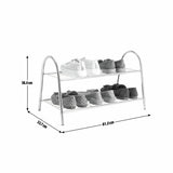 Habitat Boutique 2 Tier Black Shoe Rack, UK version