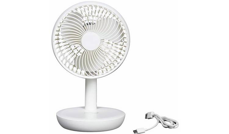 Challenge White Desk Fan 6 Inch - British product