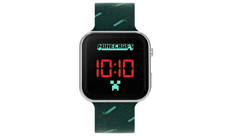 Minecraft green digital watch 35mm (British brand)
