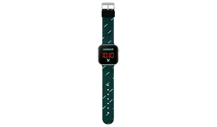 Minecraft green digital watch 35mm (British brand)