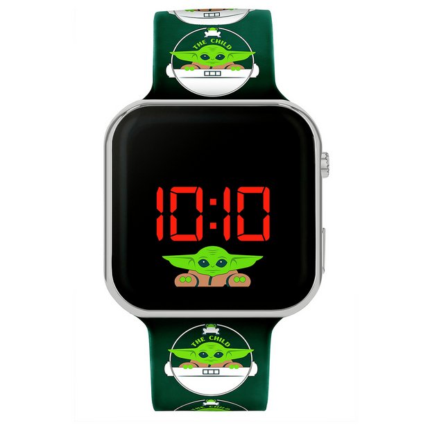 Disney Star Wars Mandalorian watch with Baby Yoda dial, UK version