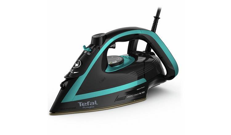 Tefal Puregliss Steam Iron Green & Black (British brand)