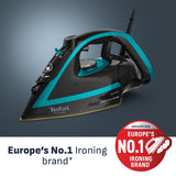 Tefal Puregliss Steam Iron Green & Black (British brand)