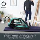 Tefal Puregliss Steam Iron Green & Black (British brand)