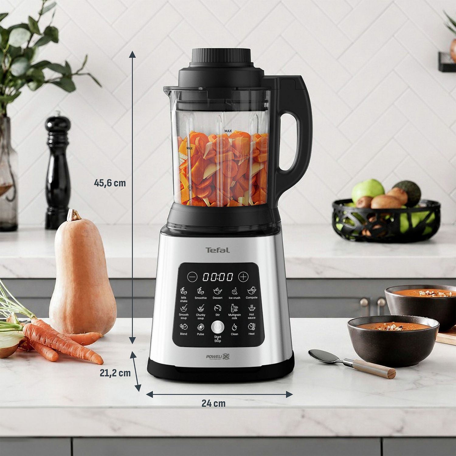 Tefal PerfectMix Cook blender soup maker 2L (British brand)