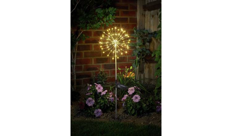 Argos Home warm white solar stake light for garden - British product