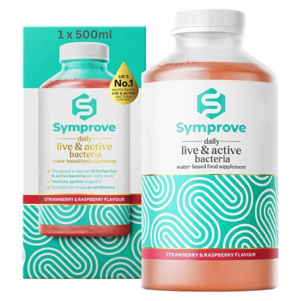Symprove Strawberry Raspberry supplement 500ml - British product