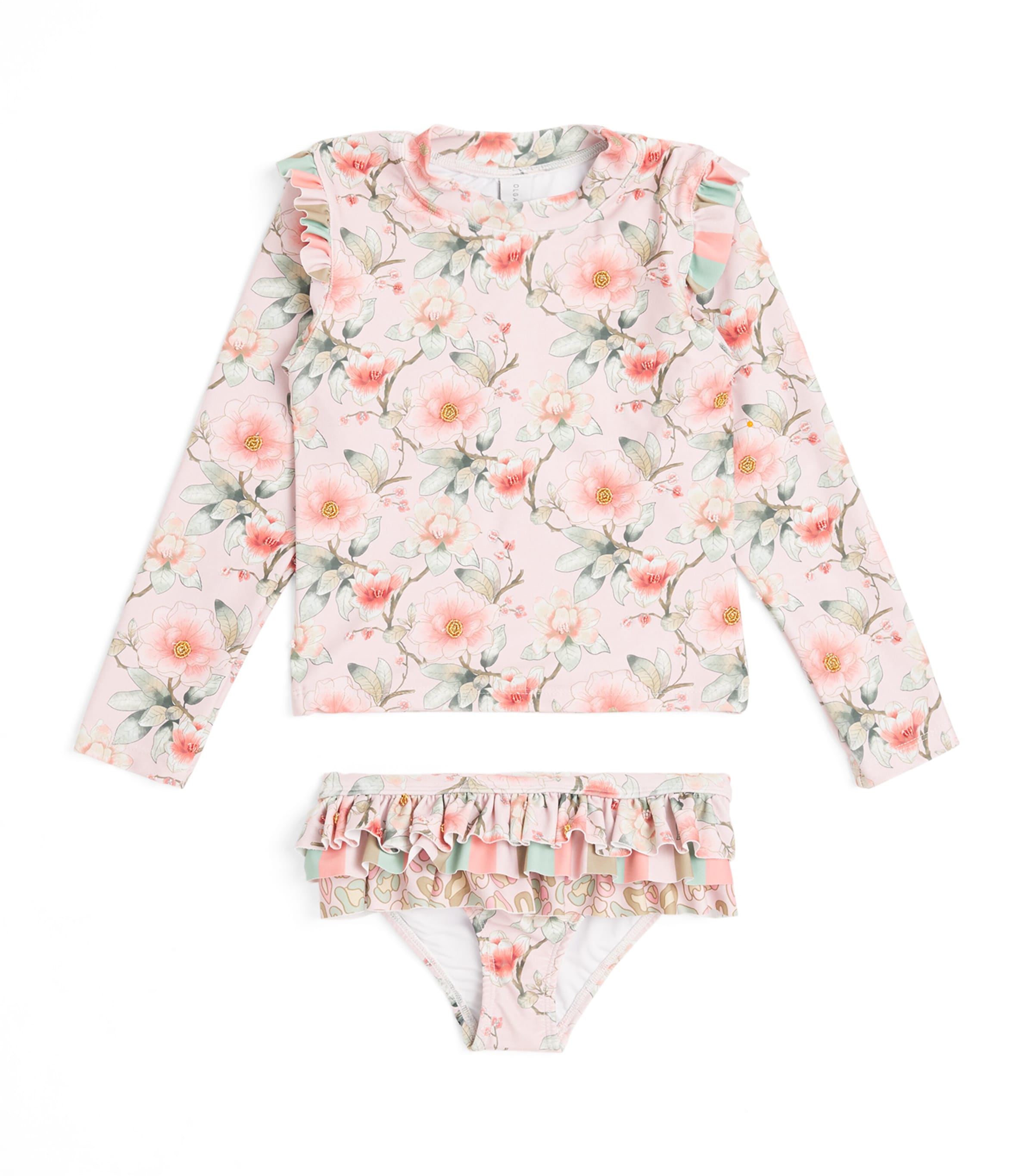 Olga Valentine Floral Print 2-Piece Swimsuit 2-10 Years, imported from the UK