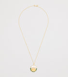 L'Atelier Nawbar Lotus Moon necklace with diamonds and malachite, UK version
