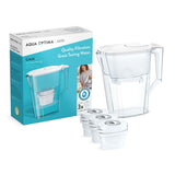 Aqua Optima Liscia water filter jug white 2.5L - British product