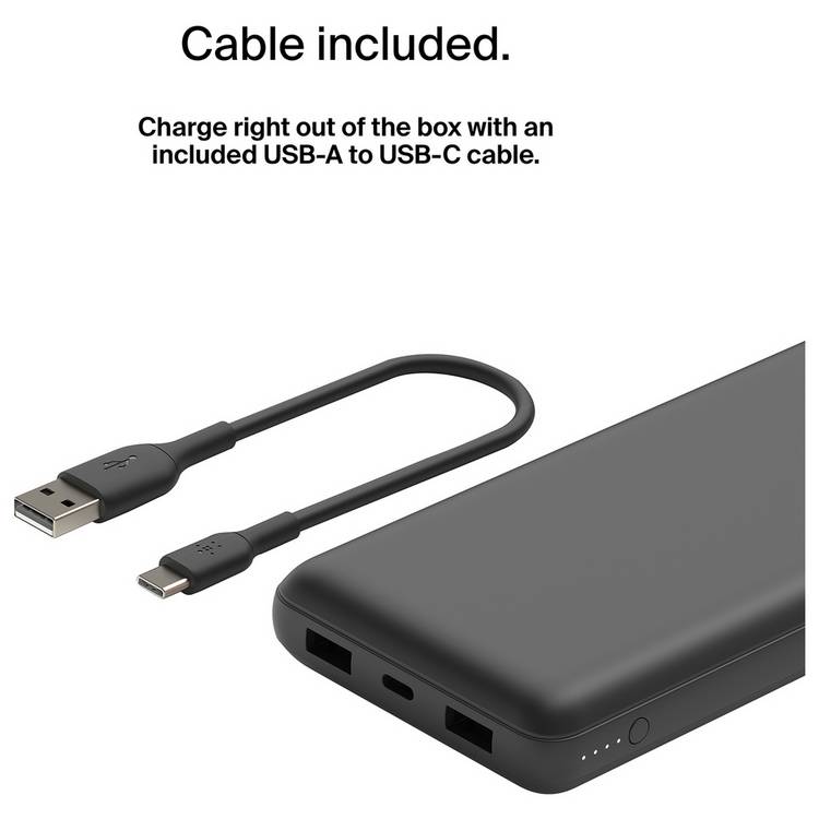Belkin power bank 20000mAh 15W black, imported from the UK