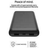 Belkin power bank 20000mAh 15W black, imported from the UK