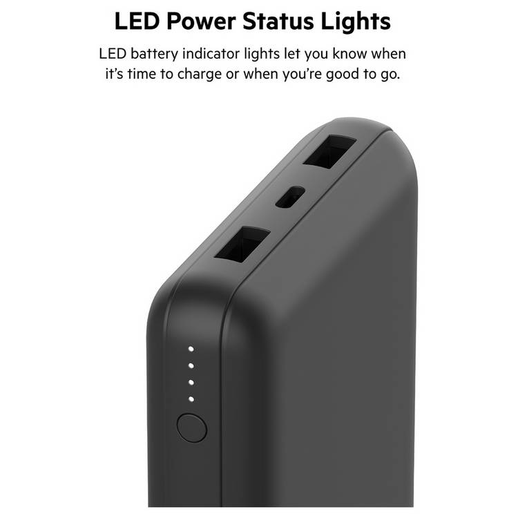 Belkin power bank 20000mAh 15W black, imported from the UK