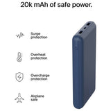 Belkin power bank blue 15W 20000mAh - British product