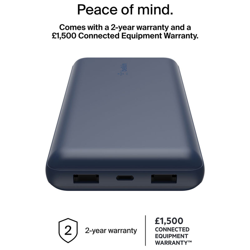 Belkin power bank blue 15W 20000mAh - British product