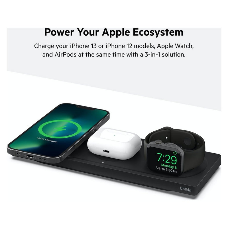 Belkin 3-in-1 MagSafe wireless charger 15W, UK version