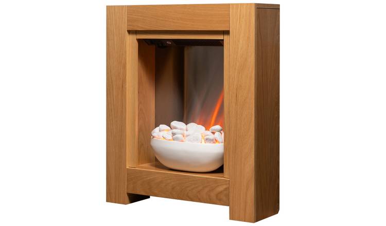 Adam Monet electric fire suite oak H73cm W60cm D20cm (British brand)