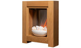 Adam Monet electric fire suite oak H73cm W60cm D20cm (British brand)