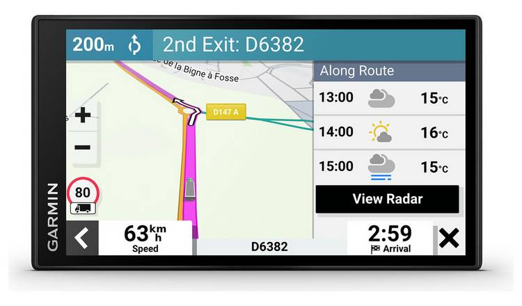 Garmin dezl 610 truck sat nav 6 inch display, imported from the UK