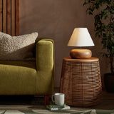 Habitat Pebble Mango Wood Table Lamp Natural and White, UK version