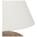 Habitat Pebble Mango Wood Table Lamp Natural and White, UK version