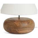 Habitat Pebble Mango Wood Table Lamp Natural and White, UK version