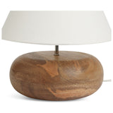 Habitat Pebble Mango Wood Table Lamp Natural and White, UK version