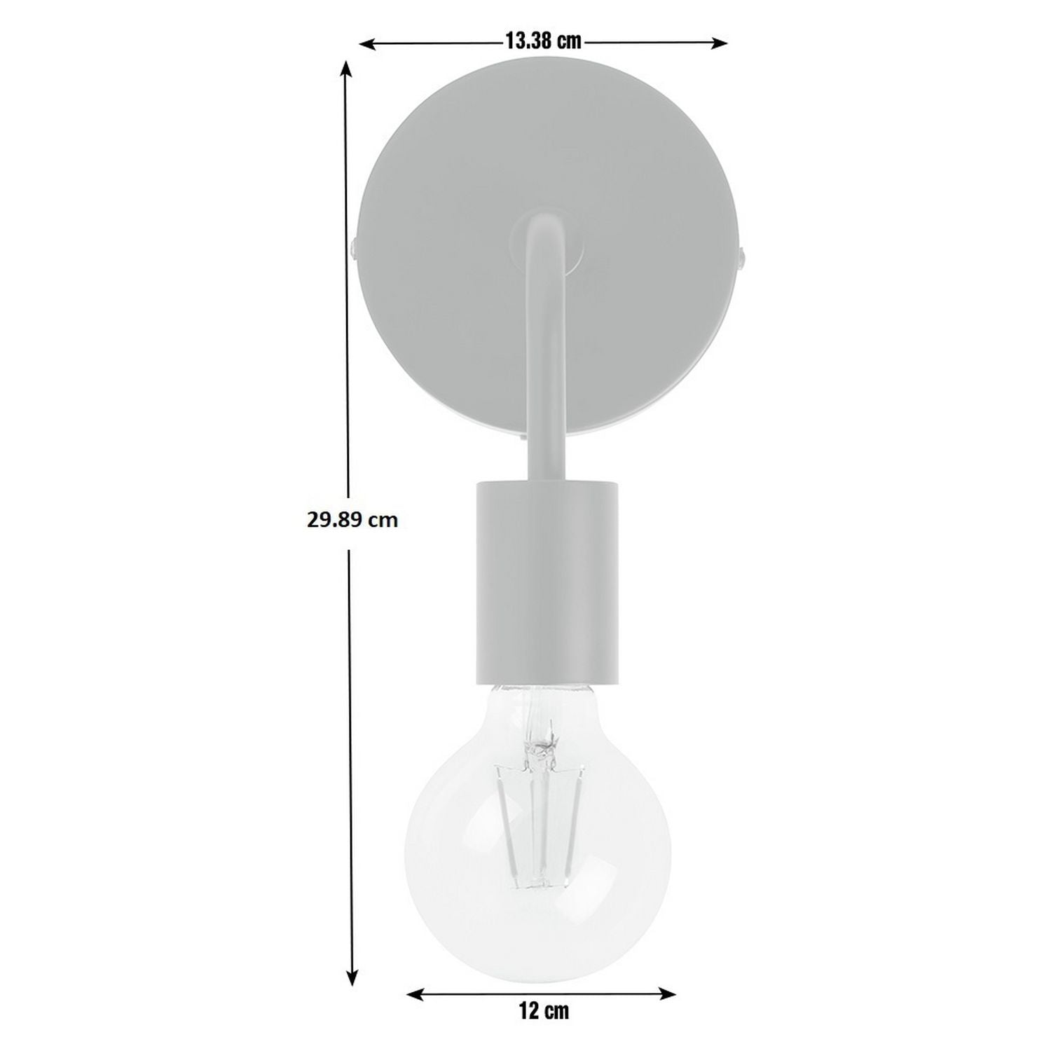 Argos Home Rayner Black Plug-in Wall Light - British product