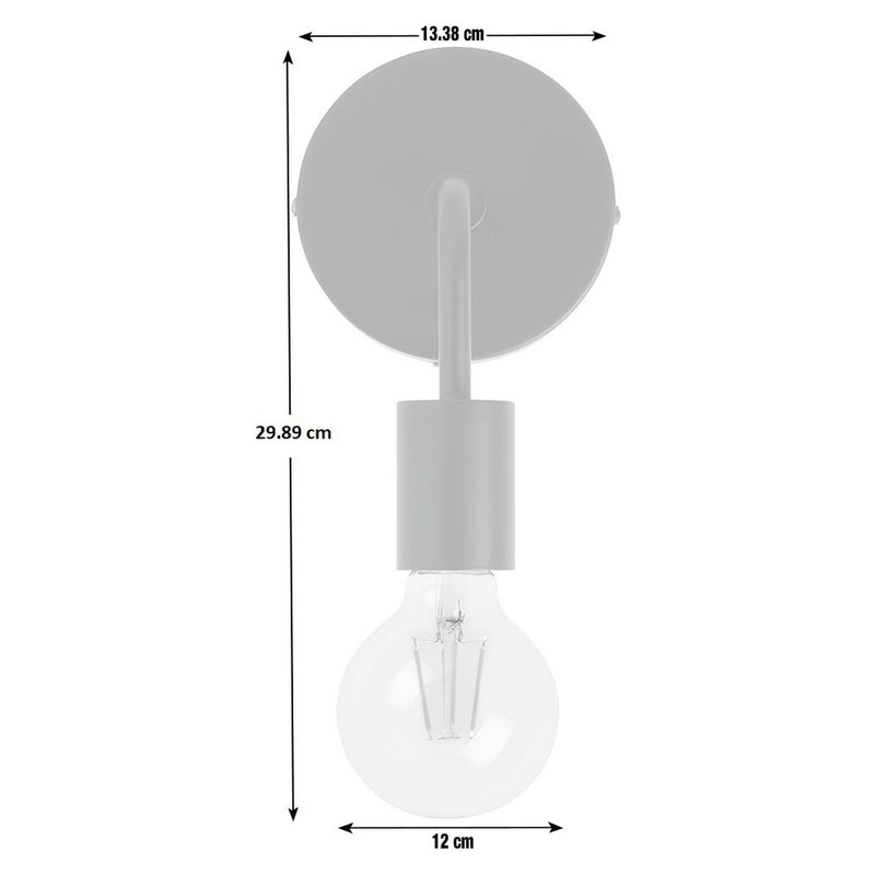 Argos Home Rayner Black Plug-in Wall Light - British product