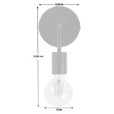 Argos Home Rayner Black Plug-in Wall Light - British product