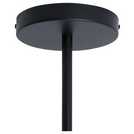 Habitat black steel LED flush ceiling light with exposed bulbs, H51.8 x 63cm, UK version