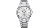 Citizen Eco Drive solar watch silver dial 40mm, UK version